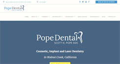 Desktop Screenshot of popedental.com