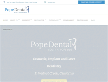 Tablet Screenshot of popedental.com